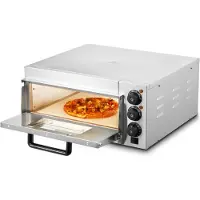 Vevor kommersiell pizzaovn med benkeplate Elektrisk pizzaovn for 14" pizza innendørs