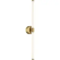 Maytoni LED-vegglampe Axis, gullfarget, høyde 63 cm