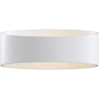 Maytoni Trame LED-vegglampe, oval form i hvit