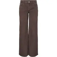 Pieces Selma Wide Leg Lavmidjede Jeans