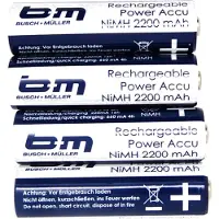 Busch + Müller 2100mah Oppladbart Batteri