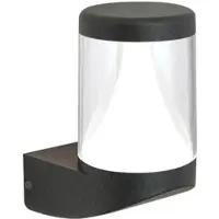 Orion Utendørs LED-vegglampe Midnight, anti-UV-spreder