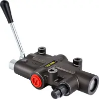 Vevor hydraulisk retningsventil, hydraulisk spoleventil med 1 spole, hydraulisk lasteventil 21 GPM, retningsventil 4300 PSI, hydrauliske ventiler og kontroller for traktorer, lastere og tanker
