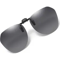 INF Polariserte Clip-on Solbriller med Etui Grey
