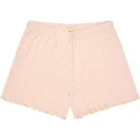 Copenhagen Colors Shorts - Pointelle Heart - Dusty Rose - - 6 år (116) - Shorts