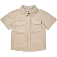 Copenhagen Colors Skjorte k/e - Twill Safari - Beige - - 7 år (122) - Skjorte K/E