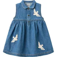 Copenhagen Colors Kjole - Denim - Indigo Blue Vask - - 6 år (116) - Kjole