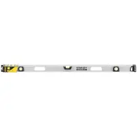 Stanley 1-43-556, 1,2 m, Sort, Grå, 0,5 mm/m, Akryl, Aluminium, Gummi, 70 mm, 1225 mm