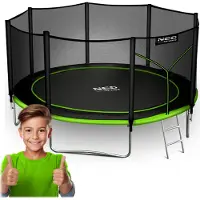Neo-Sport Varle trampoline 13 fot/404 cm med „“-fjærer og beskyttelse