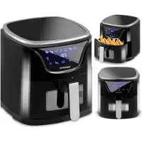 Berdsen Bealieje BD-652 airfryer 5 L digital touchskjerm, svart/gull