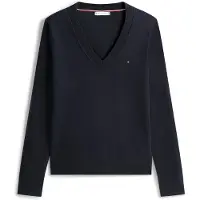 Tommy Hilfiger Stitch V-n Langermet Poloskjorte