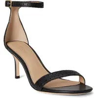 Ralph Lauren for woman. 802P10639001 Allie Leather Sandals black (39), 3 to 5 cm, Buckle, Casual, Party, Classic