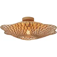 Good&Mojo Taklampe Madura, Ø 60 cm, brun, bambus, E27