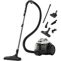 Electrolux EL61H4SW, Uten pose, Sort, Hvit, 9 m, Skyving, 2 hjul, Tørr