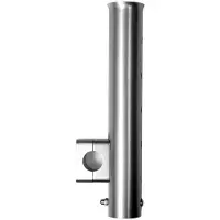 Wiggler Rod holder aluminum Silver