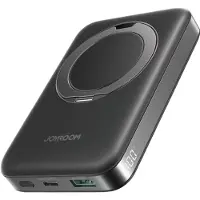 JOYROOM JR-PBM12 10000mAh Power Bank, 22.5W MagSafe, 15W trådløs lading, ringbase - svart