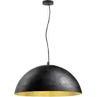 SLV hengelampe Forchini, 70 cm svart/gullfarget plast