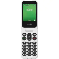 Doro Leva E30, klappetelefon med store taster, 4G, rød-hvit