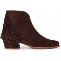 Wonders for woman. D-2005_5080_9332 Fei 05 brown leather ankle boots (38), 3 to 5 cm, Split Leather, Zip, Casual