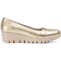 Wonders for woman. C-33333_5432_7285 Alira gold leather shoes (39), 3 to 5 cm, None, Casual, Classic