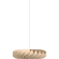 Tom Rossau pendellampe TR5, Ø 80 cm, natur, bjørketre