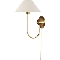 Globen Lighting vegglampe IRIS, kremfarget, høyde 32 cm