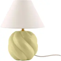 Globen Lighting bordlampe DAHLIA, beige/gul Høyde 31 cm