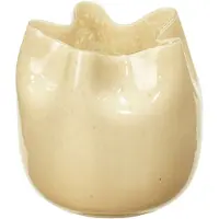 Fyrklövern Broste Copenhagen Esther vase/lyslykt 20 x 20 cm, Anise Flower Yellow