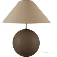 Globen Lighting bordlampe IRIS, brun, høyde 45 cm
