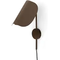 Audo Copenhagen Audo vegglampe Wing, bronse, 47 cm, stikkontakt, justerbar