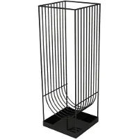 AYTM Paraplystativ Curva, svart, høyde 56 cm, stål