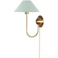Globen Lighting vegglampe IRIS, grønn, høyde 32 cm