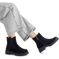 Refresh for woman. 17302702-NEGRO Ankle boots 173027 black (39), Flat, 1 to 3 cm, Zip, Casual