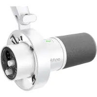 Fifine K688W dynamisk mikrofon (hvit)