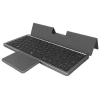 Mtp Products KF 8700 sammenleggbart trådløst tastatur med berøringsplate og polyuretanhylse - svart