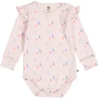 Müsli Body I/e - Rib - Piknik Frill - Primrose/Shell Blue/Tofu - - 68 - Langermet Body