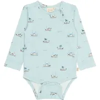 Petit Piao Body I/e - PPStar - Illusjon Blue Båt - - 62 - Langermet Body