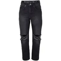 Hound Jeans - Bred m/hull - Black Denim - - 16 år (176) - Jeans