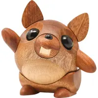 FableWood Ekornnett Egon - Tre - 10x10 cm - Oppmuntrende - - OneSize - Dekorasjon