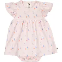 Müsli Kjolebody k/e - Rib - Piknik Frill - Primrose/Shell Blue/H - - 56 - Kjole