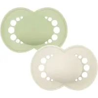 Mam Smokker - Original - 2-pack - 6–16 Md. - Lysegrønn/Krem - - OneSize - Smokk