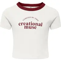 Kids Only T-skjorte - Rib - KogVasity - Cloud Danser/Muse/Cabern - - 7-8 år (122-128) - T-skjorte