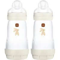 Mam Babyflasker - Easy Start Anti-colic - 260 ml - 2-pack - Beig - - OneSize - Babyflaske