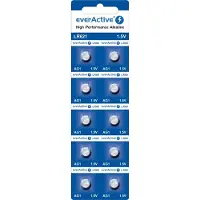 EverActive AG1 LR621/LR60 alkaliske knappcellebatterier - 10 stk.
