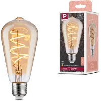 Paulmann LED-pære E27 5W ST64 1800K gull dimbar