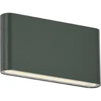 QAZQA Moderne utendørs vegglampe mørkegrønn 17,5 cm inkl. LED IP65 - Batt