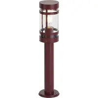 QAZQA Moderne utendørslampe mørkerød 50 cm IP44 - Gleam