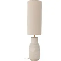 Bloomingville Linetta gulvlampe, hvit, steintøy