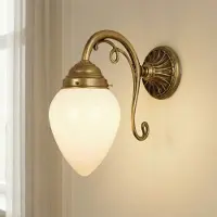BERLINER MESSINGLAMP Elegant vegglampe Paris av messing