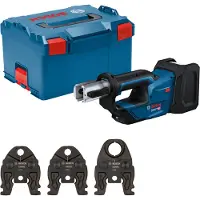 Bosch Professional Gpt 18v-19 Solo +l-boxx + 3xu 16/20/25 Rørpresseverktøy